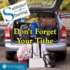 Loading the trunk and tithing
