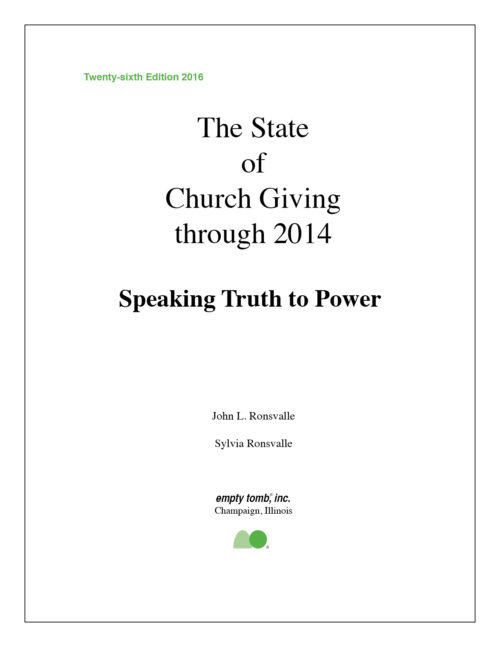 The State of Church Giving is Declining