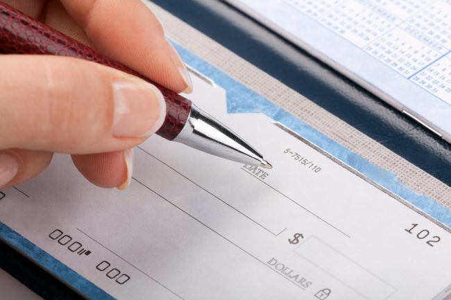 The Survey Says…Most People Write Checks AT Church